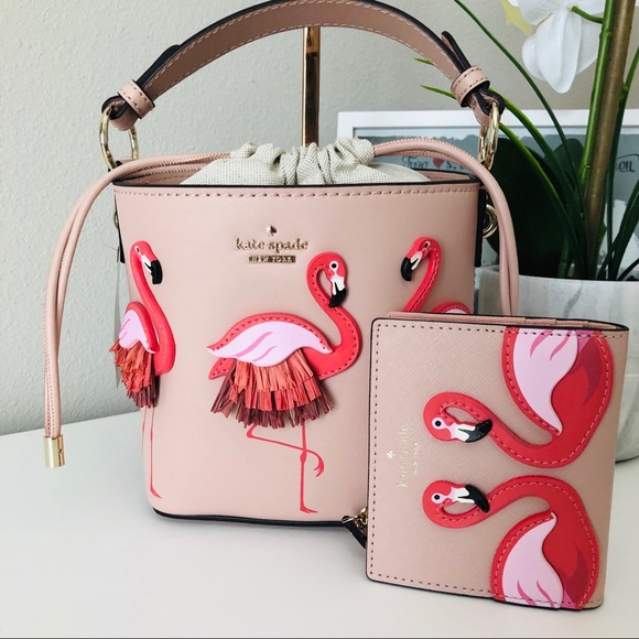 kate spade Handbags - Kate Spade Flamingo Pippa Crossbody & Wallet NWT